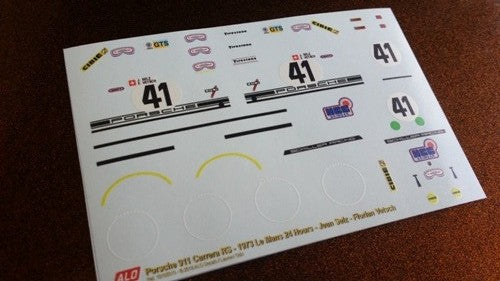 1973 LE MANS 24 HOURS #41 PORSCHE 911 JEAN SELZ/FLORIAN VETSCH 1:43 DECALS