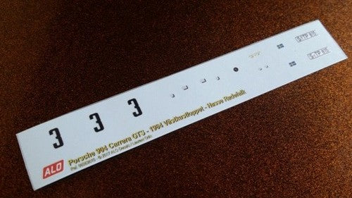 1964 VÄSTKUSTLOPPET, SKREA #3 PORSCHE 904 HASSE RADEFALK 1:43 DECALS