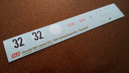 1964 LIMBURG GP, ZOLDER #32 PORSCHE 904 "REMORDU" 1:43 DECALS