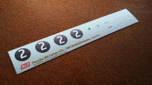 1964 RHEINLAND-PFALZ PREIS, NÜRBURGRING #2 PORSCHE 904 BEN PON 1:43 DECALS