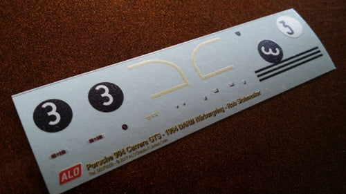1964 RHEINLAND-PFALZ PREIS, NÜRBURGRING #3 PORSCHE 904 ROB SLOTEMAKER 1:43 DECALS