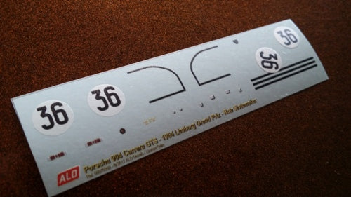 1965 LIMBURG GRAND PRIX, ZOLDER #36 PORSCHE 904 ROB SLOTEMAKER 1:43 DECALS