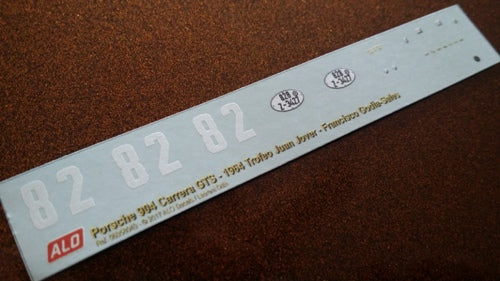 1964 TROFEO JUAN JOVER, MONTJUICH #82 PORSCHE 904 FRANCISCO GODIA-SALES 1:43 DECALS