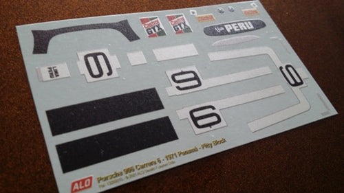 1971 PANAMA #6 PORSCHE 906 PITTY BLOCK 1:43 DECALS