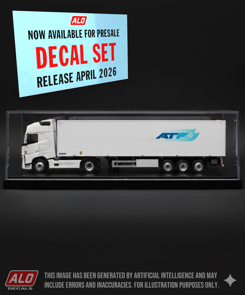 2020's SEMI-TRAILER DECORATION "ATF - ARMORIC TRANSPORTS FRIGORIFIQUES" 1:87 DECALS