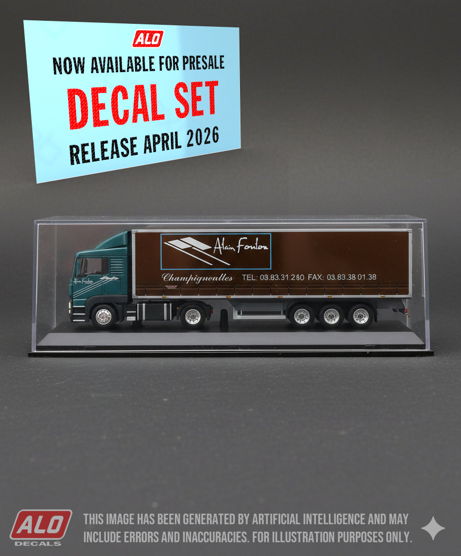 2000's-2013 SEMI-TRAILER DECORATION "ALAIN FOULON" 1:87 DECALS