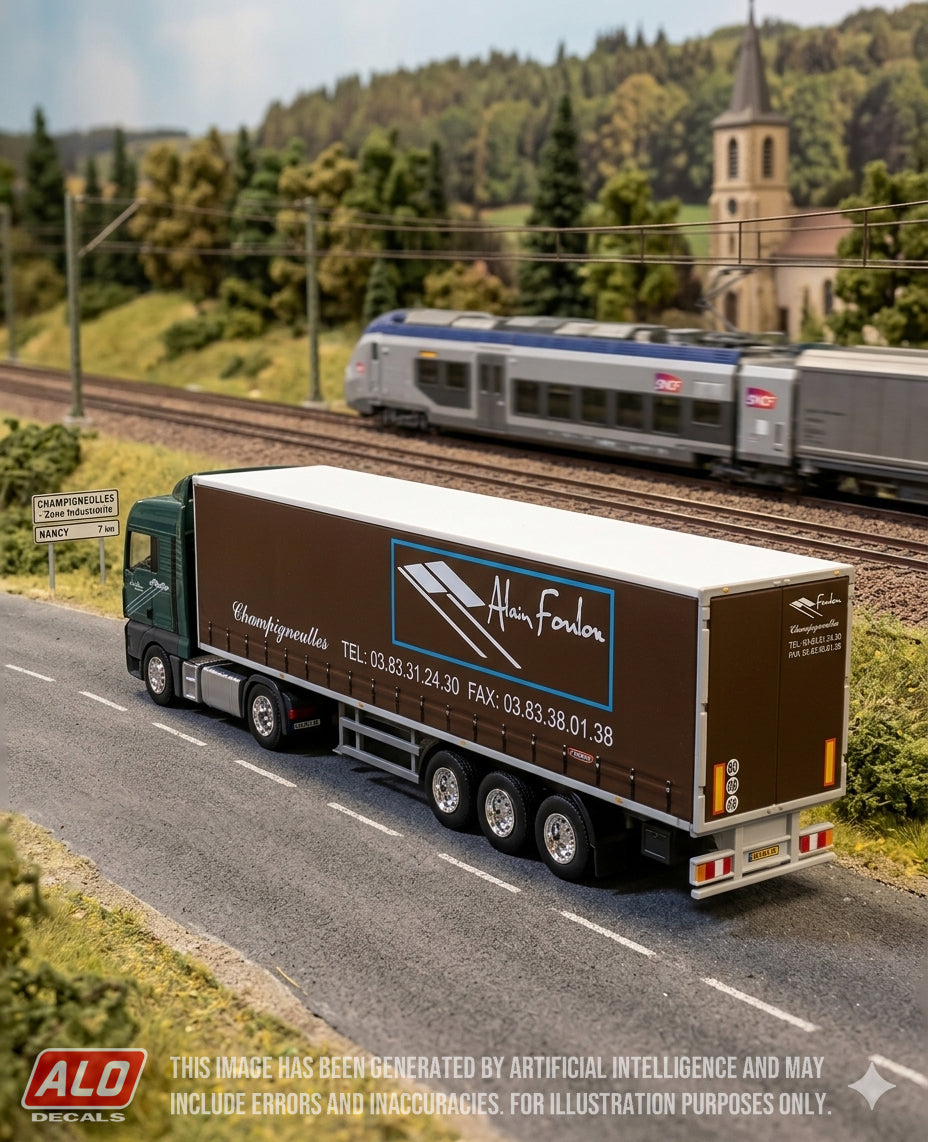 2000-2013 SEMI-TRAILER DECORATION "ALAIN FOULON" 1:87 DECALS