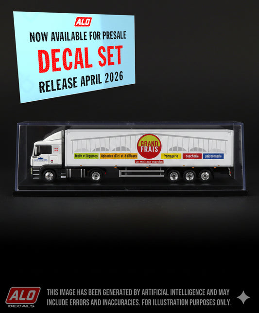 2016-2020 SEMI-TRAILER DECORATION "ALPFROID - GRAND FRAIS" 1:87 DECALS
