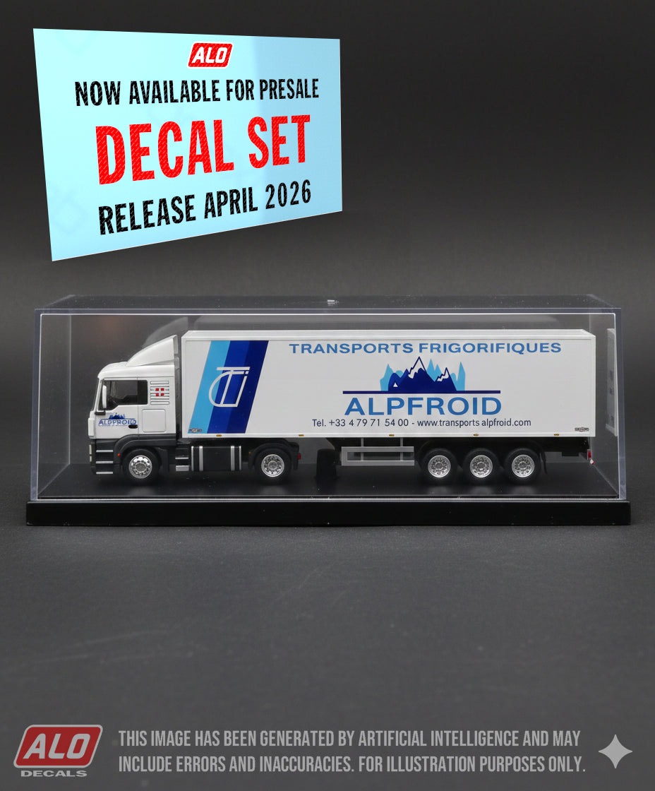 2009-2020 SEMI-TRAILER DECORATION "ALPFROID" 1:87 DECALS