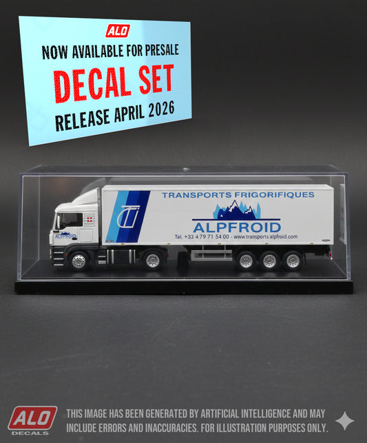 2009-2020 SEMI-TRAILER DECORATION "ALPFROID" 1:87 DECALS