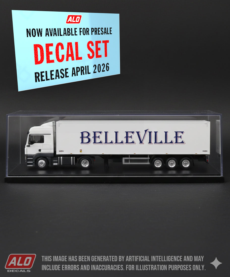 2009-PRESENT SEMI-TRAILER DECORATION "BELLEVILLE" 1:87 DECALS