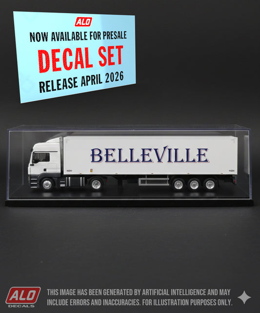 2009-PRESENT SEMI-TRAILER DECORATION "BELLEVILLE" 1:87 DECALS