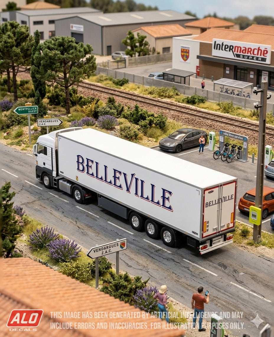 2009-PRESENT SEMI-TRAILER DECORATION "BELLEVILLE" 1:87 DECALS