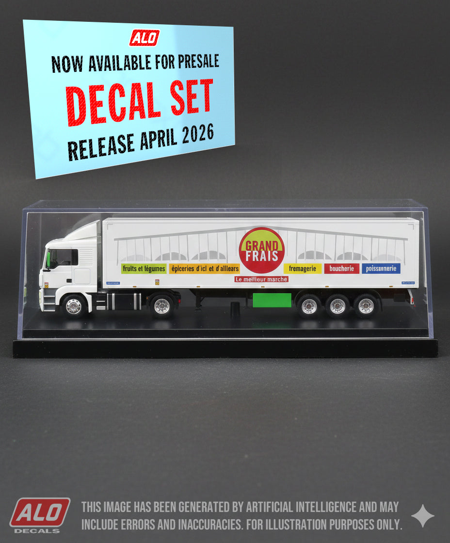 2016-PRESENT SEMI-TRAILER DECORATION "CLARETON - GRAND FRAIS" 1:87 DECALS