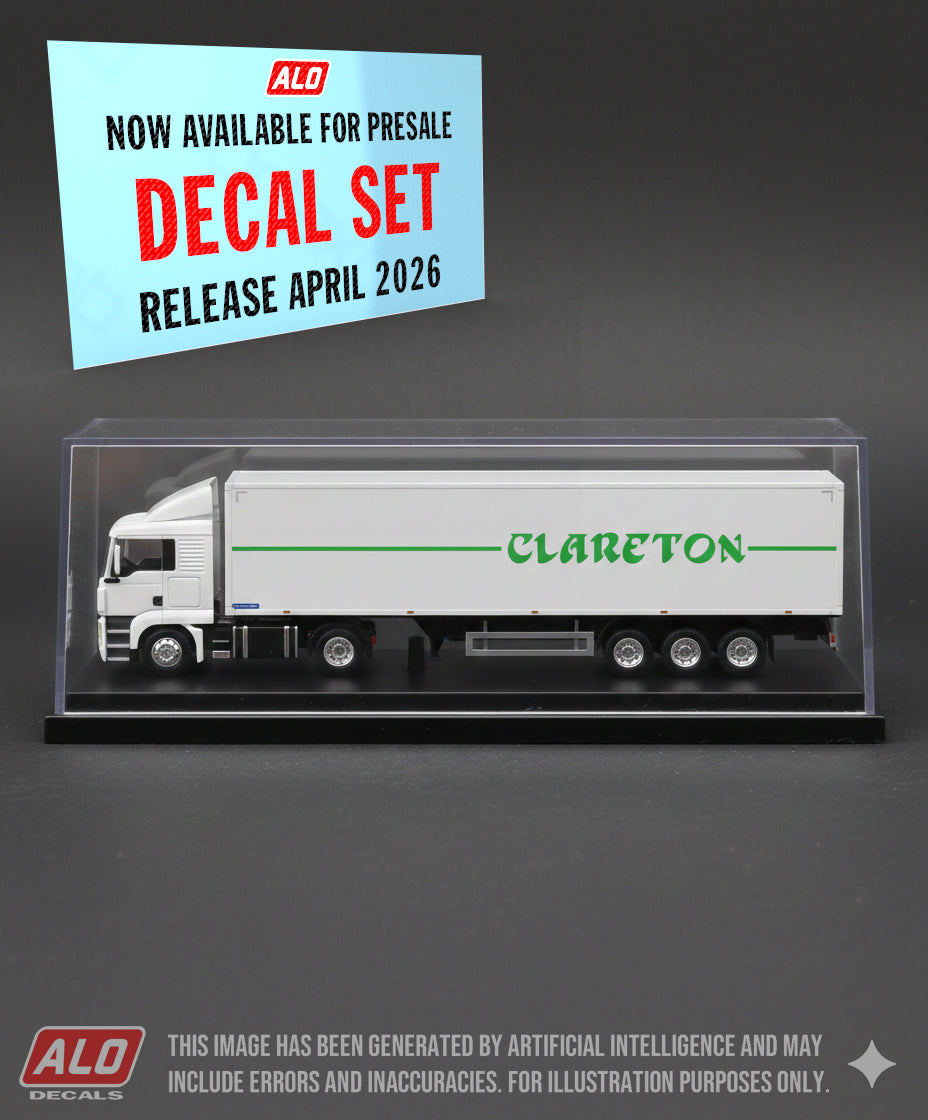 2017-2020 SEMI-TRAILER DECORATION "CLARETON" 1:87 DECALS