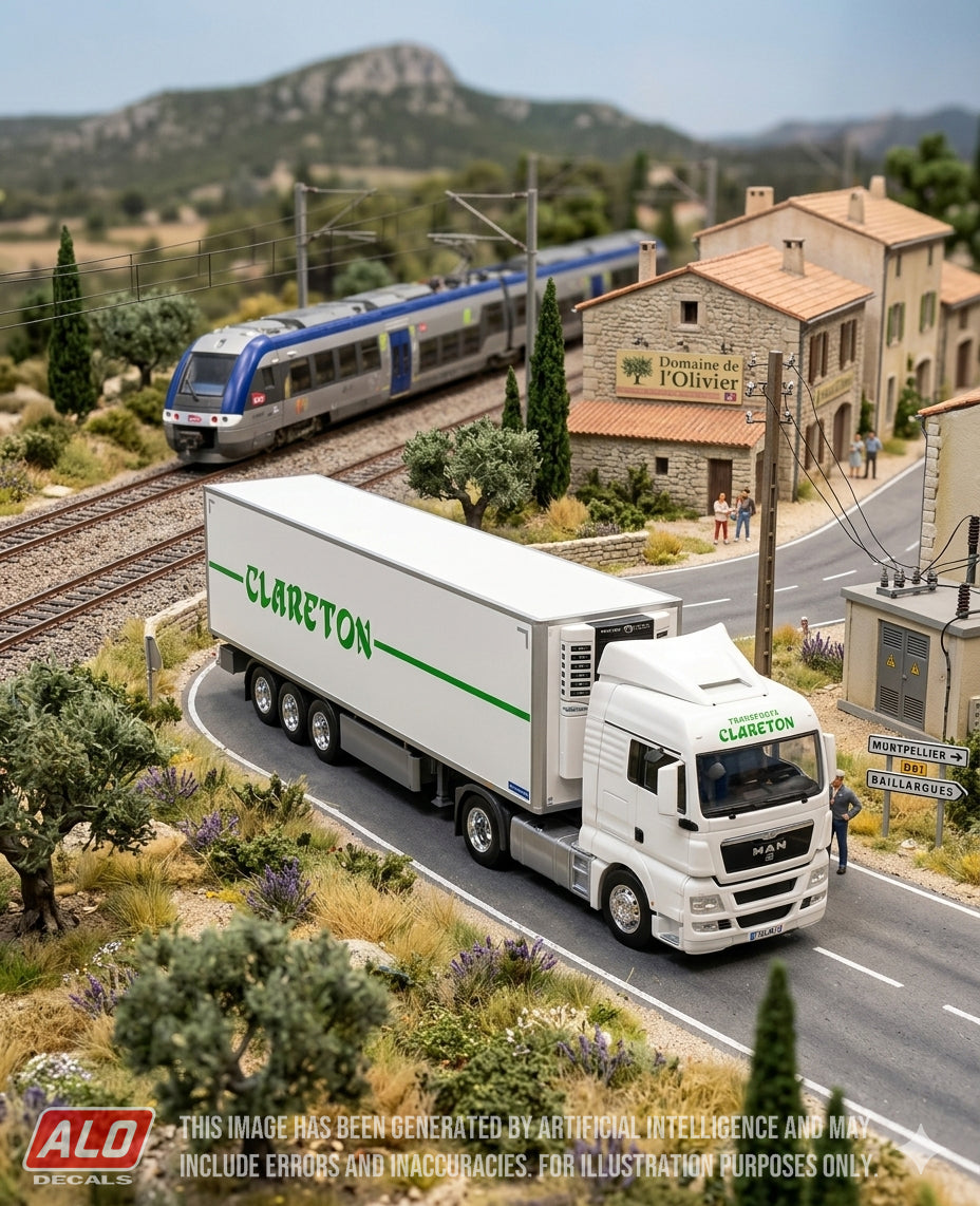 2017-2020 SEMI-TRAILER DECORATION "CLARETON" 1:87 DECALS