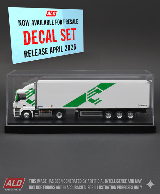 2021-PRESENT SEMI-TRAILER DECORATION "CLARETON" 1:87 DECALS