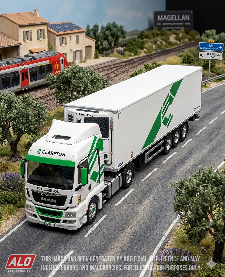 2021-PRESENT SEMI-TRAILER DECORATION "CLARETON" 1:87 DECALS