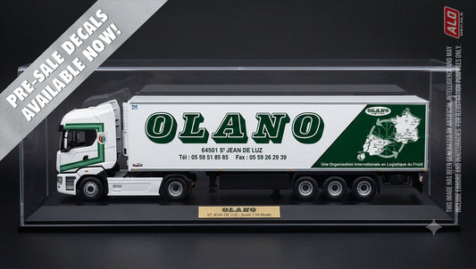 2009-2012 SEMI-TRAILER DECORATION "OLANO - SAINT JEAN DE LUZ" 1:87, 1:50, 1:43 DECALS