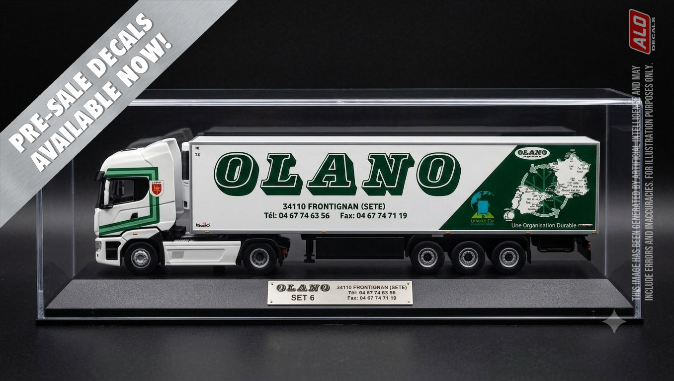 DECORAZIONE SEMIRIMORCHIO 2011 "OLANO - EKI BEER/BIERE" 1:87 DECALCOMANIE