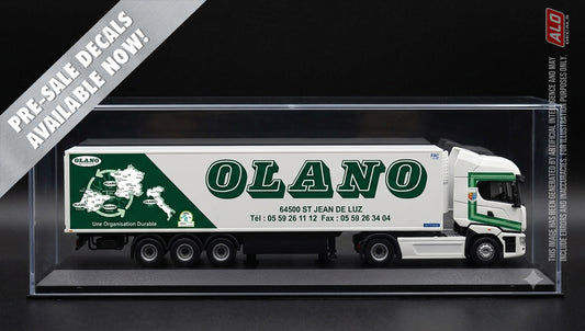 2017-2020 SEMI-TRAILER DECORATION "OLANO - SAINT JEAN DE LUZ" 1:87, 1:50, 1:43 DECALS