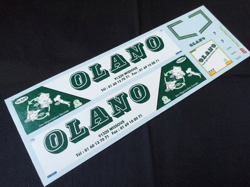 2018-2020 SEMI-TRAILER DECORATION "OLANO - WISSOUS" 1:87, 1:50, 1:43 DECALS