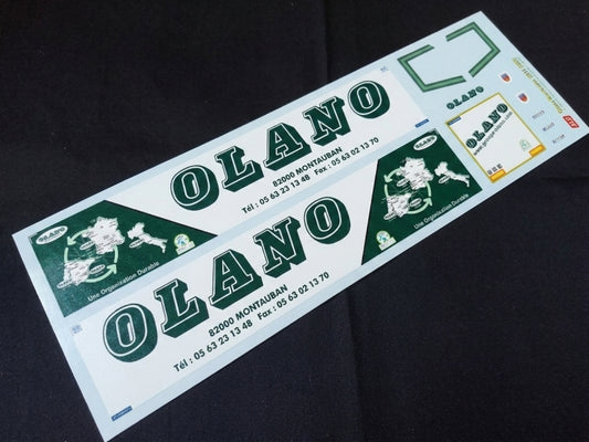 2017-2020 SEMI-TRAILER DECORATION "OLANO - MONTAUBAN" 1:87, 1:50, 1:43 DECALS