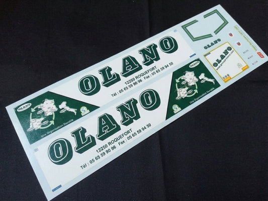 2017-2018 SEMI-TRAILER DECORATION "OLANO - ROQUEFORT" 1:87, 1:50, 1:43 DECALS