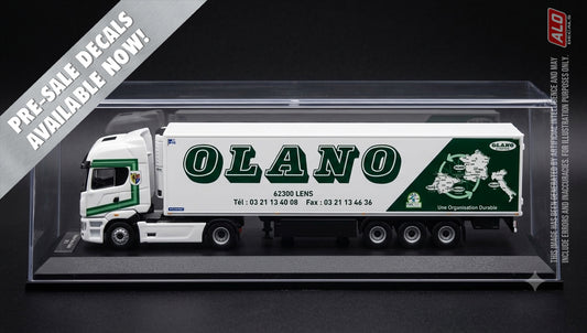 2017 SEMI-TRAILER DECORATION "OLANO - LENS" 1:87, 1:50, 1:43 DECALS