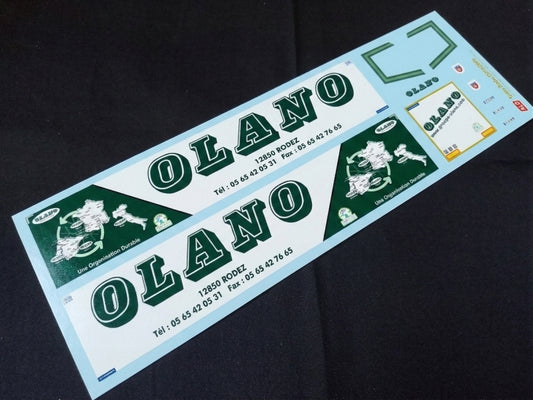2019-2020 SEMI-TRAILER DECORATION "OLANO - RODEZ" 1:87, 1:50, 1:43 DECALS