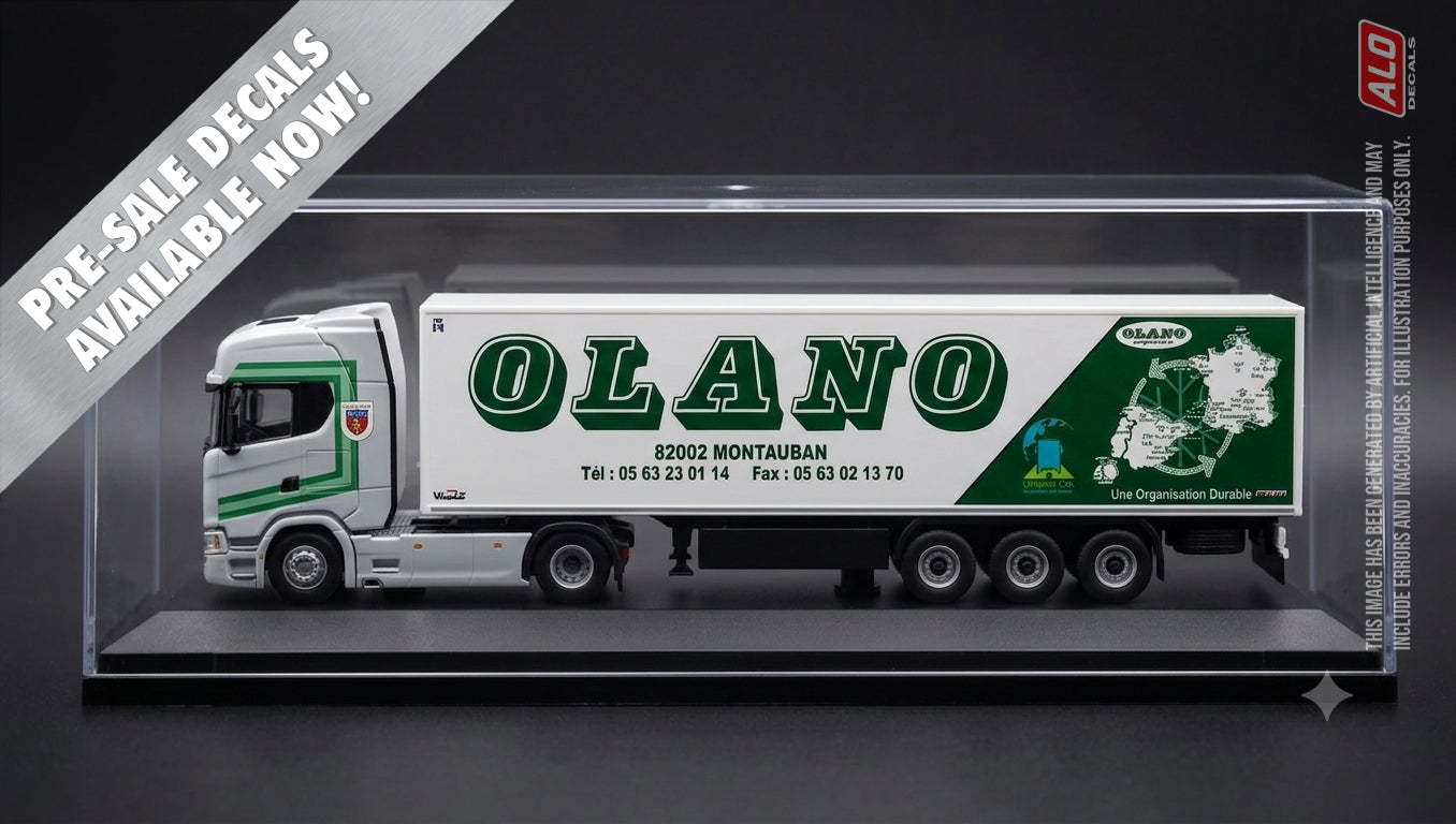 DECORAZIONE SEMIRIMORCHIO 2011 "OLANO - EKI BEER/BIERE" 1:87 DECALCOMANIE
