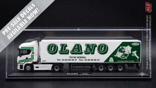 2019-2020 SEMI-TRAILER DECORATION "OLANO - VESOUL" 1:87, 1:50, 1:43 DECALS