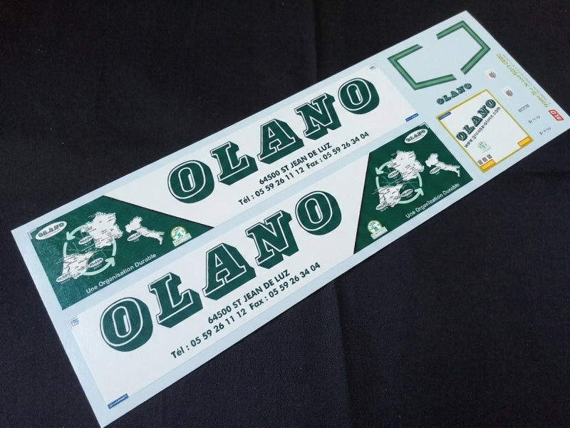 2017-2020 SEMI-TRAILER DECORATION "OLANO - SAINT JEAN DE LUZ" 1:87, 1:50, 1:43 DECALS