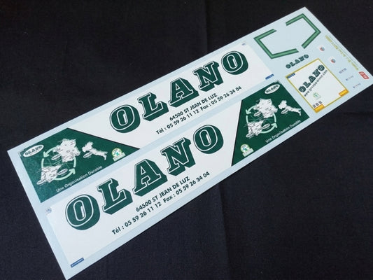 2017-2020 SEMI-TRAILER DECORATION "OLANO - SAINT JEAN DE LUZ" 1:87, 1:50, 1:43 DECALS