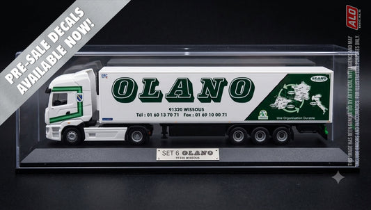 2018-2020 SEMI-TRAILER DECORATION "OLANO - WISSOUS" 1:87, 1:50, 1:43 DECALS