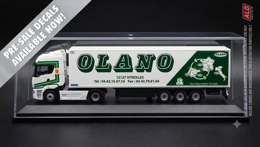 2017-2020 SEMI-TRAILER DECORATION "OLANO - VITROLLES" 1:87, 1:50, 1:43 DECALS