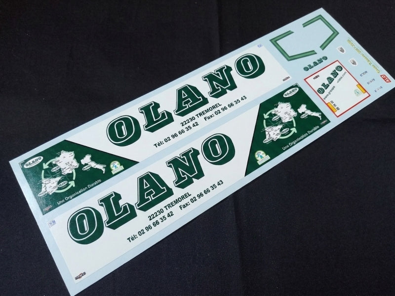 2017-2020 SEMI-TRAILER DECORATION "OLANO - TREMOREL" 1:87, 1:50, 1:43 DECALS