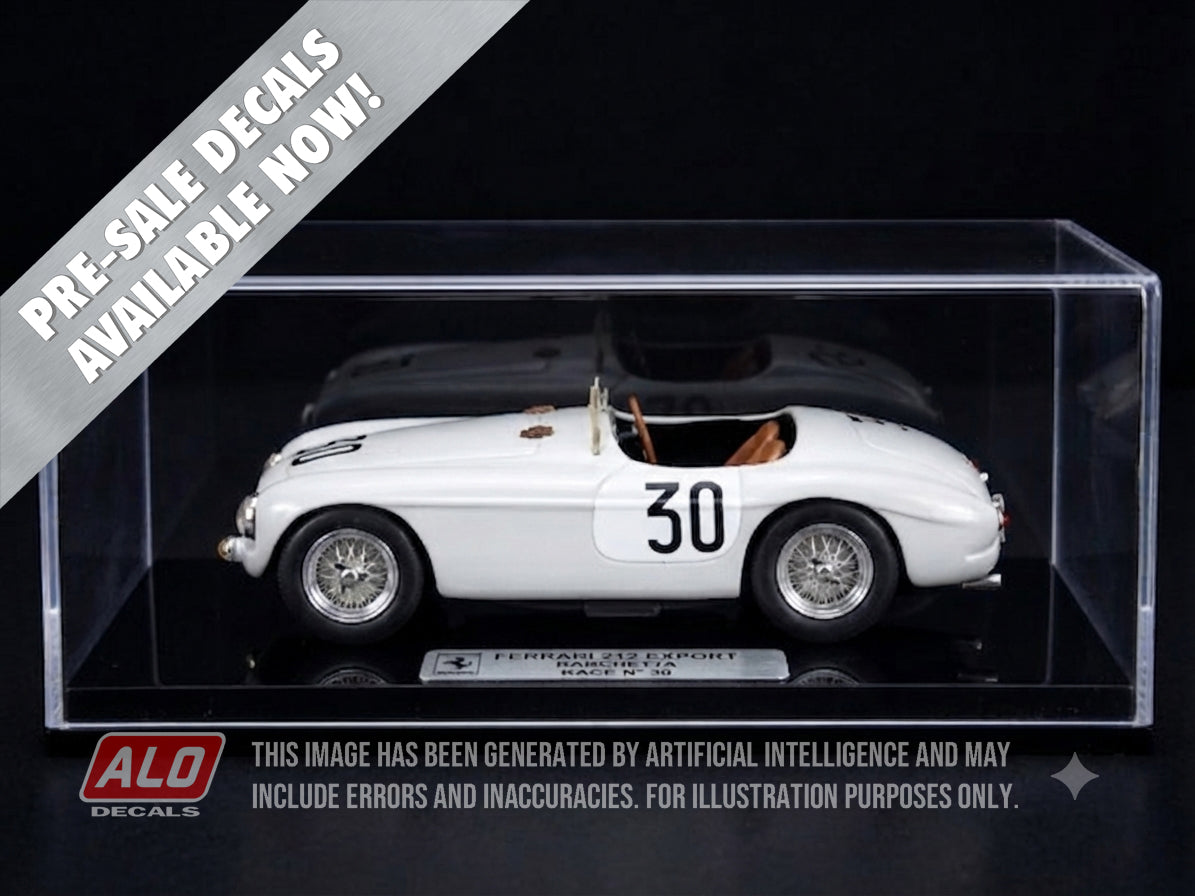 1951 LE MANS 24 HOURS #30 FERRARI 212 EXPORT JEAN LARIVIERE/ANDRE GUELFI 1:43, 1:32, 1:24, 1:18 DECALS