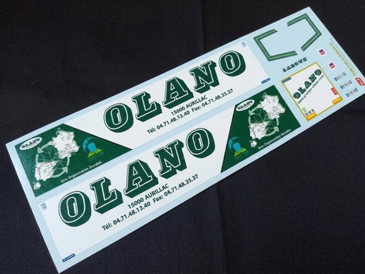 2009-2012 SEMI-TRAILER DECORATION "OLANO LADOUX - AURILLAC" 1:87, 1:50, 1:43 DECALS