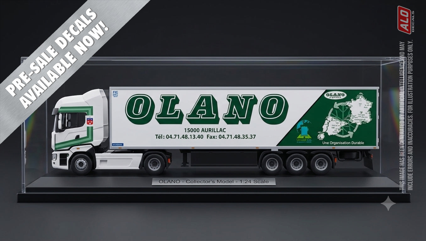 DECORAZIONE SEMIRIMORCHIO 2011 "OLANO - EKI BEER/BIERE" 1:87 DECALCOMANIE