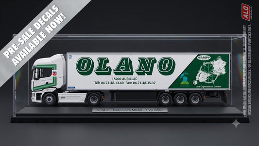 2009-2012 SEMI-TRAILER DECORATION "OLANO LADOUX - AURILLAC" 1:87, 1:50, 1:43 DECALS