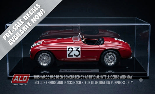1949 LE MANS 24 HOURS #23 FERRARI 166 MM JEAN LUCAS/"HELDE" 1:43, 1:32, 1:24, 1:18 DECALS