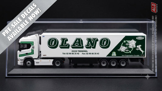 2017-2020 SEMI-TRAILER DECORATION "OLANO - TREMOREL" 1:87, 1:50, 1:43 DECALS
