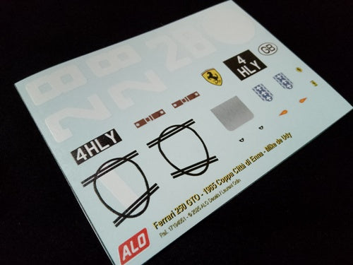 1965 COPPA CITTA DI ENNA #28 FERRARI 250 GTO MIKE DE UDY 1:18 DECALS