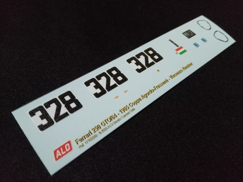 1965 COPPA AGORDO-FRASSENE #328 FERRARI 250 GTO/64 VINCENZO NEMBER 1:43 DECALS