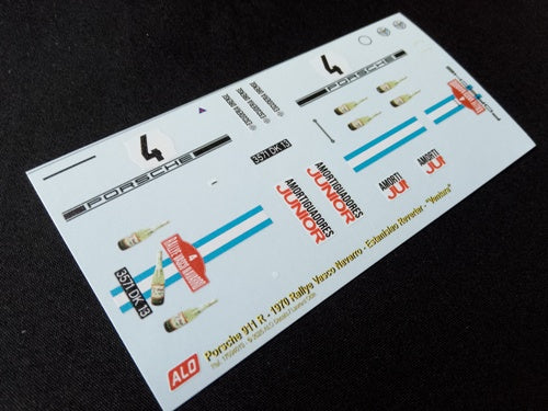 1970 VASCO NAVARRO RALLY #4 PORSCHE 911 R ESTANISLAO REVERTER/"VENTURA" 1:43 DECALS