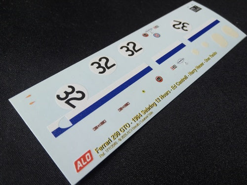 1964 SEBRING 12 HOURS #32 FERRARI 250 GTO ED CANTRELL/HARRY HAUER/DON YENKO 1:43 DECALS