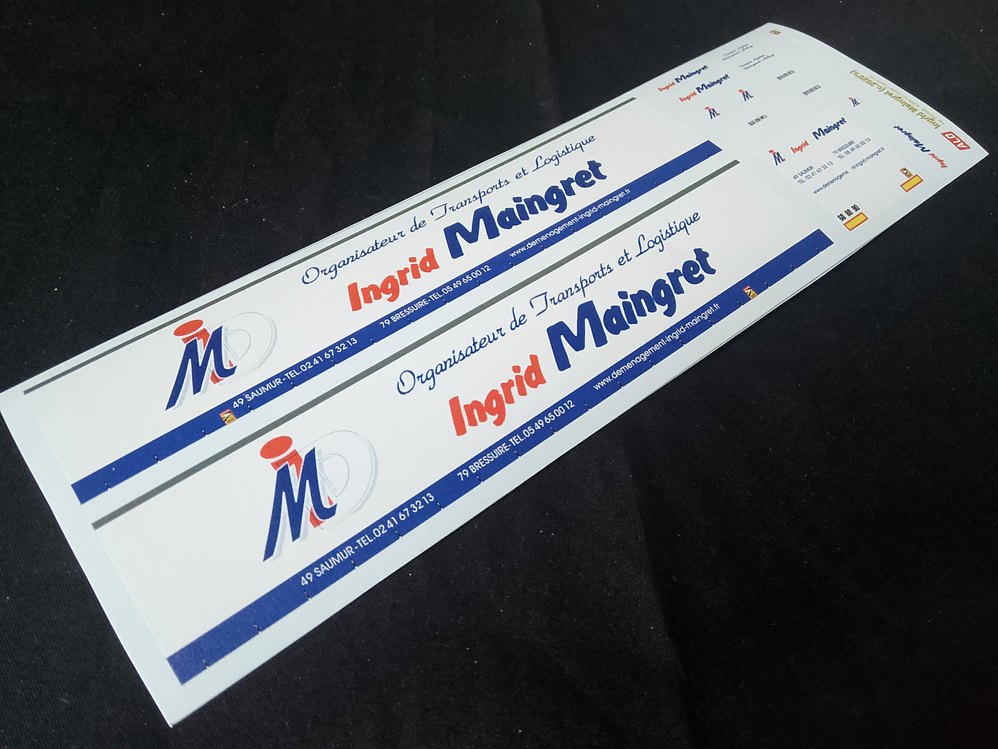 2020's SEMI-TRAILER DECORATION "INGRID MAINGRET" 1:87 DECALS