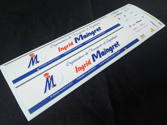 2020's SEMI-TRAILER DECORATION "INGRID MAINGRET" 1:87 DECALS