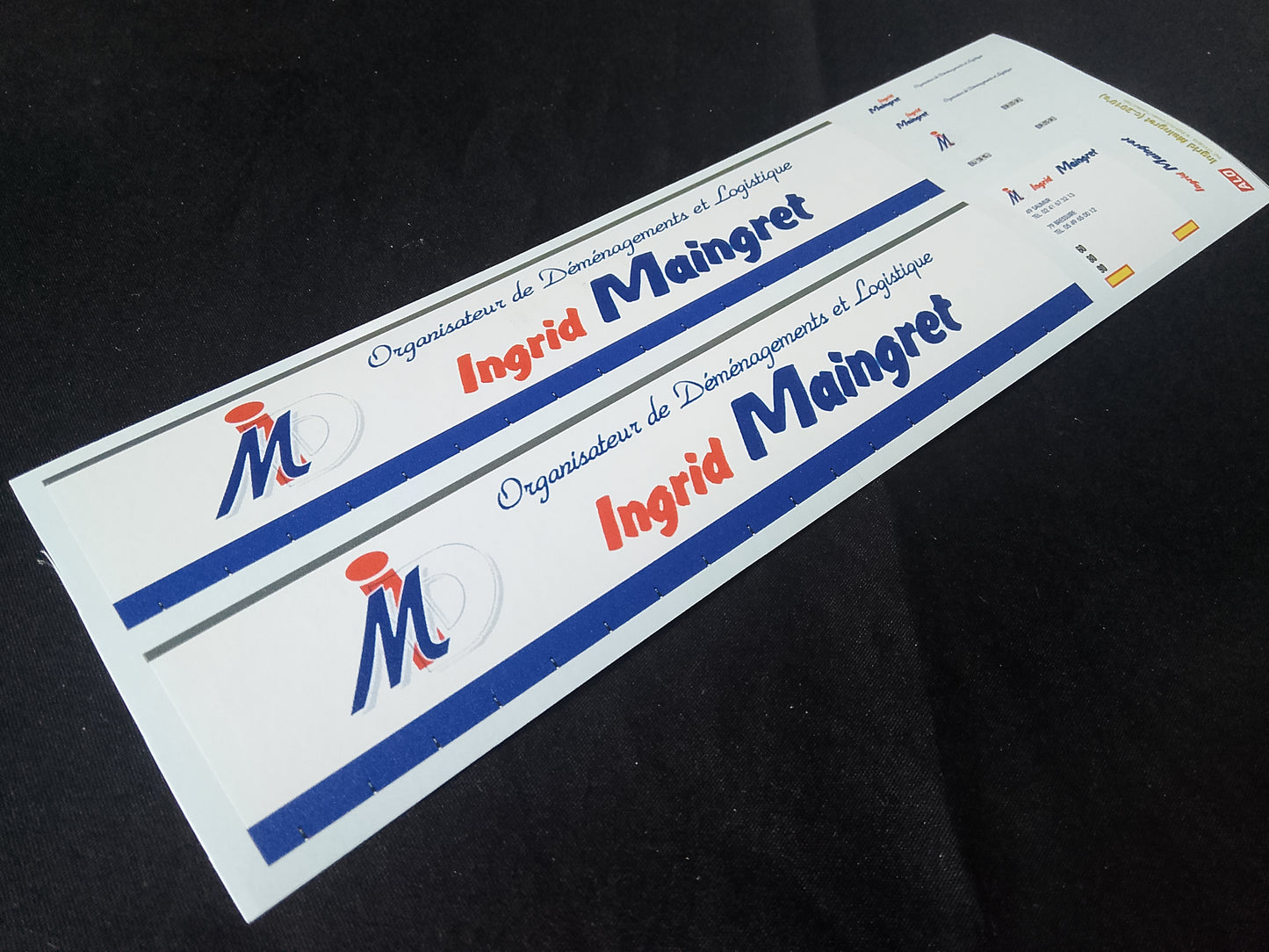 2010's SEMI-TRAILER DECORATION "INGRID MAINGRET" 1:87 DECALS